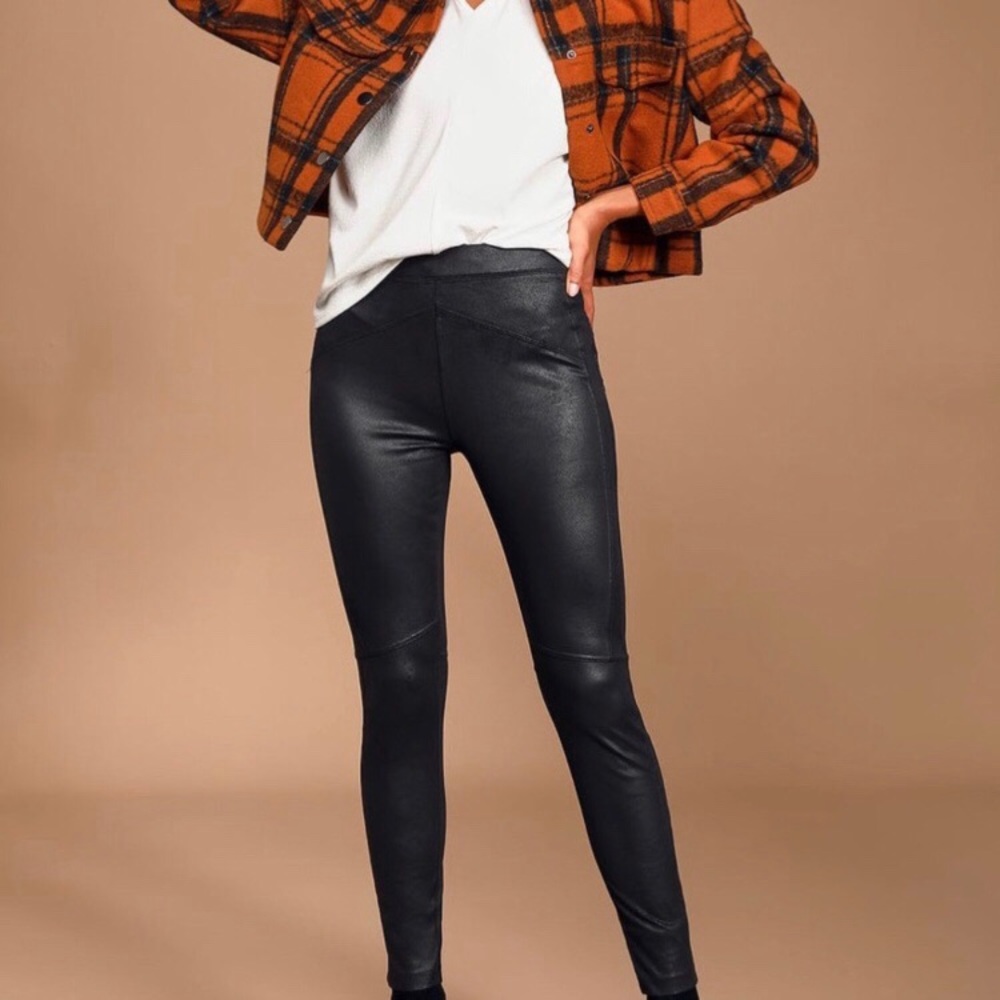 NWOT Free People faux suede leggings
